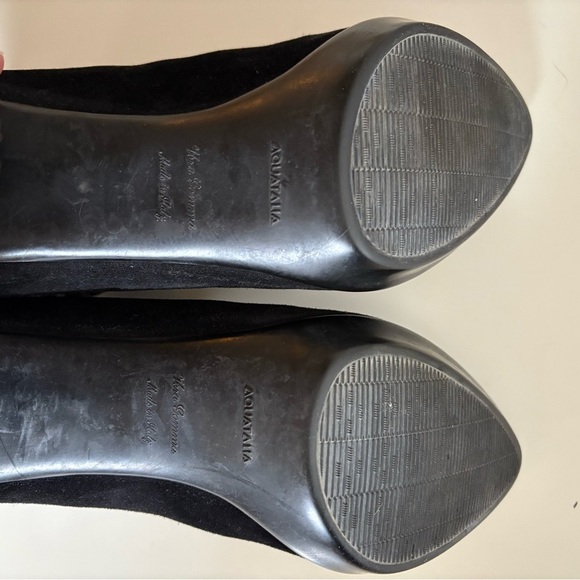 Aquatalia Black Leather + Suede Booties – Size 7.5 - Picture 5 of 5